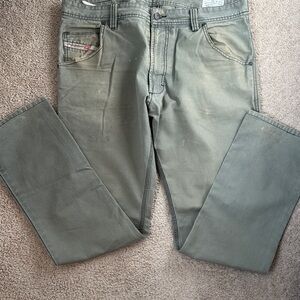 Diesel Men's Olive Straight Jeans